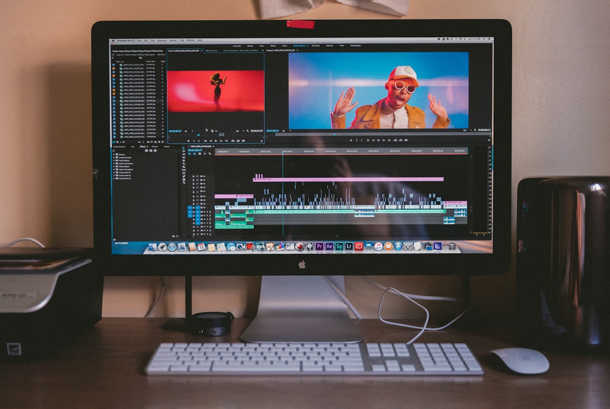 Content creator filming short-form video content for social media marketing
